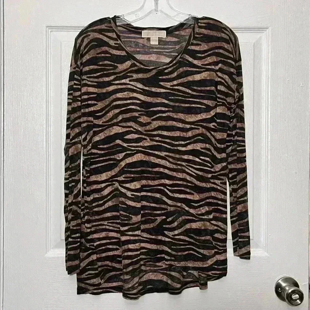 MICHAEL KORS Animal Print Top | Size Small